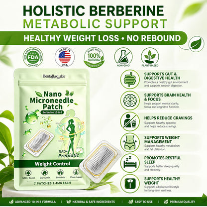 2026 Breakthrough: Lose Stubborn Fat While Keeping Skin Tight – New Dentafluxlabs® Berberine 10-in-1 Nano Microneedle Patch