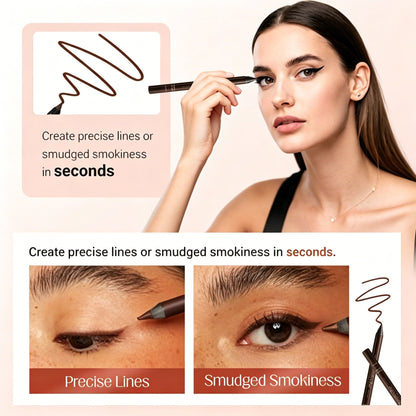 The Hours Dissolve. The Line Remains. 24HR Waterproof Eyeliner