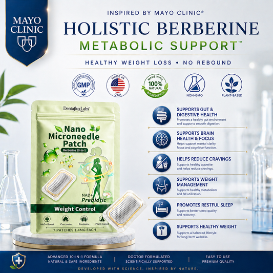 2026 Breakthrough: Lose Stubborn Fat While Keeping Skin Tight – New Dentafluxlabs® Berberine 10-in-1 Nano Microneedle Patch
