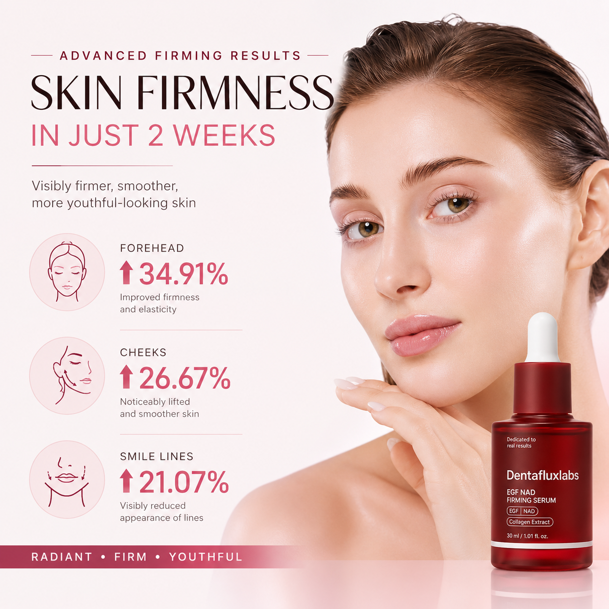 Advanced Korean skincare powered by NAD, EGF, and firming actives to visibly tighten, hydrate, and rejuvenate tired skin.