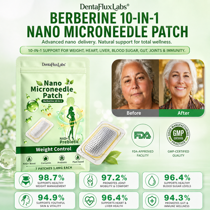 2026 Breakthrough: Lose Stubborn Fat While Keeping Skin Tight – New Dentafluxlabs® Berberine 10-in-1 Nano Microneedle Patch