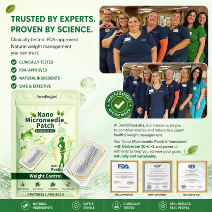 2026 Breakthrough: Lose Stubborn Fat While Keeping Skin Tight – New Dentafluxlabs® Berberine 10-in-1 Nano Microneedle Patch