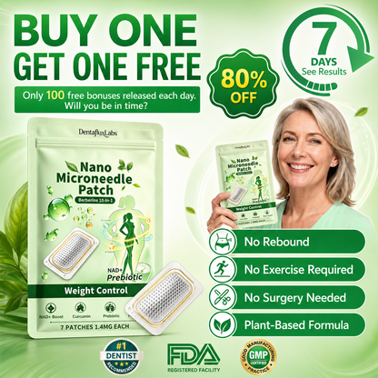 2026 Breakthrough: Lose Stubborn Fat While Keeping Skin Tight – New Dentafluxlabs® Berberine 10-in-1 Nano Microneedle Patch