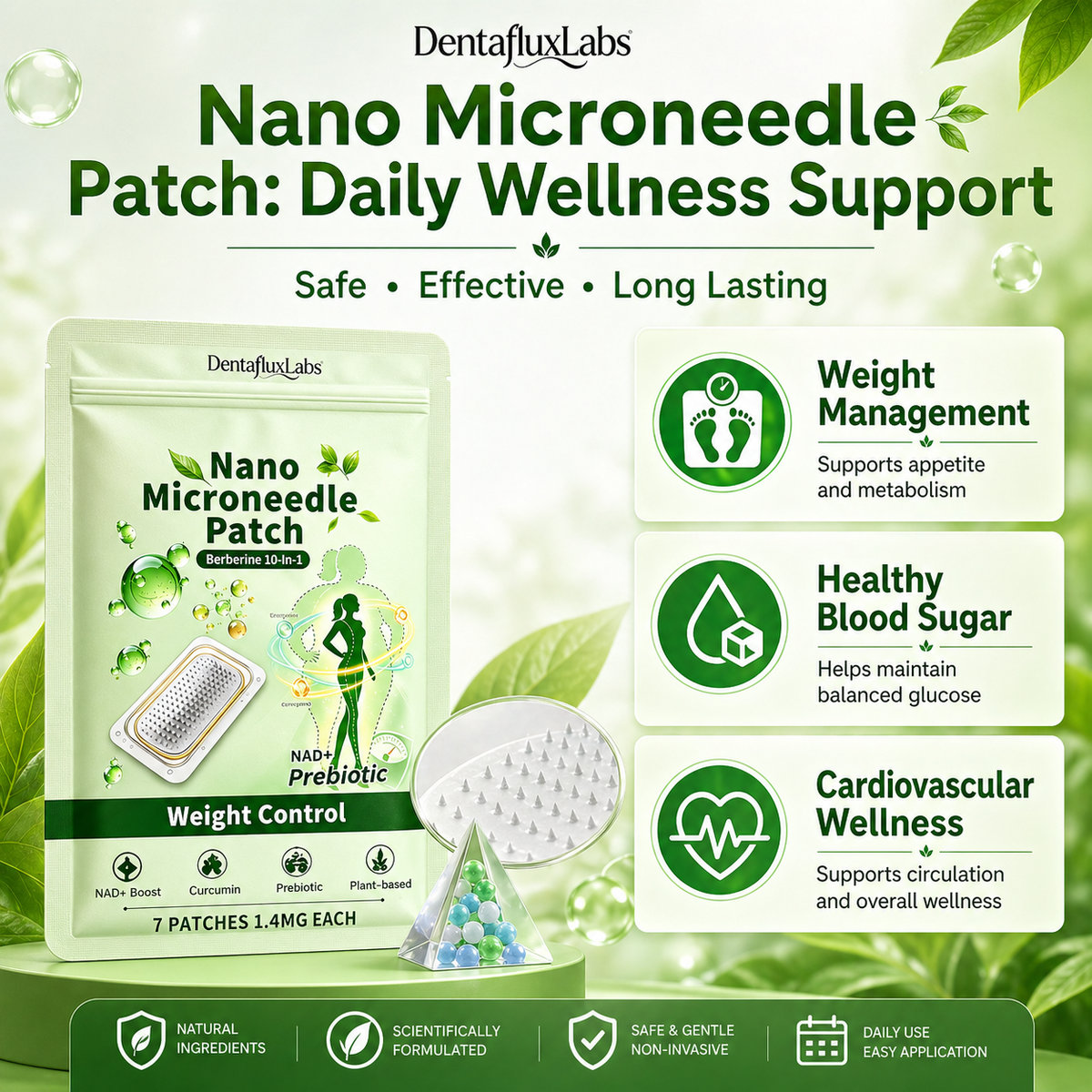 2026 Breakthrough: Lose Stubborn Fat While Keeping Skin Tight – New Dentafluxlabs® Berberine 10-in-1 Nano Microneedle Patch
