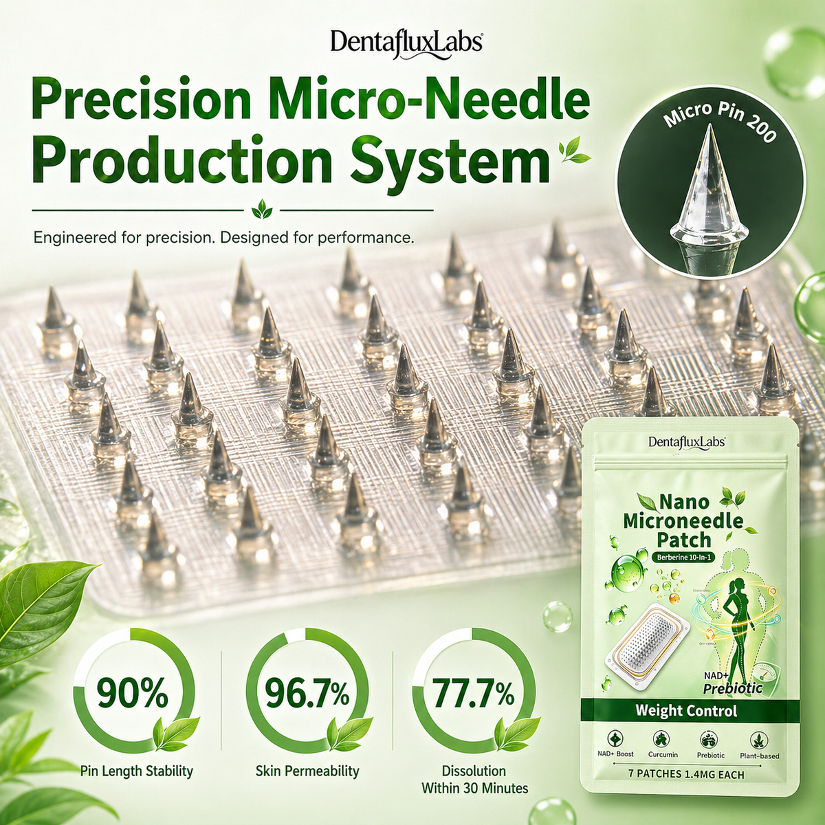 2026 Breakthrough: Lose Stubborn Fat While Keeping Skin Tight – New Dentafluxlabs® Berberine 10-in-1 Nano Microneedle Patch